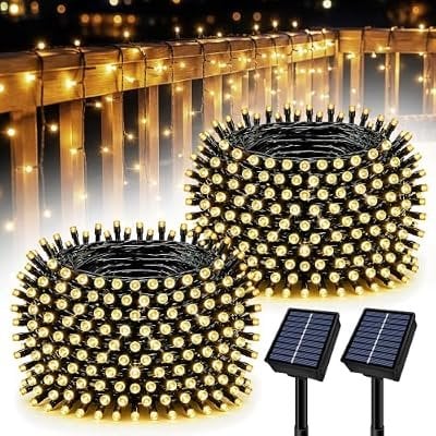 Outdoor Solar String Lights 2-Pack