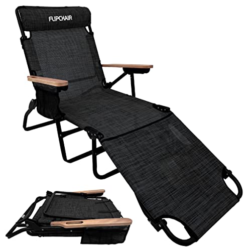 EasyGo FLIP Patio Chaise Lounger Chair with Face & Arm Holes