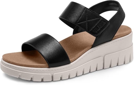 Vilanva Women's Platform Wedge Sandals with Arch Support and Adjustable Velcro Deal