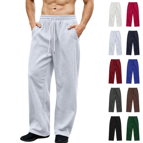 Baggy Wide Leg Sweatpants with Pockets Deal
