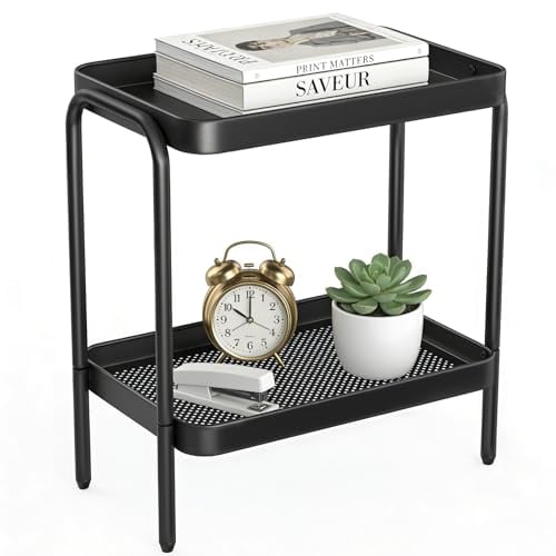 NobleForm 2-in-1 Narrow Side Table with Storage Shelves Deal