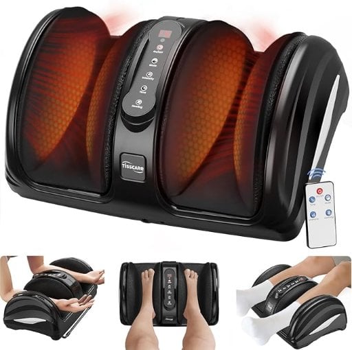 TISSCARE FeetFlo C1 Shiatsu Foot Massager w/ Heat, Air Compression & 9 Intensity Levels Deal