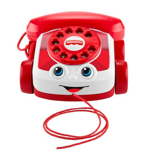 Fisher-Price Baby Toy Red Chatter Telephone Mattel 80th Anniversary Edition