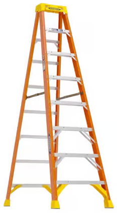 Werner 8 ft. H Fiberglass Step Ladder Type IA 300 lb. cap. Deal
