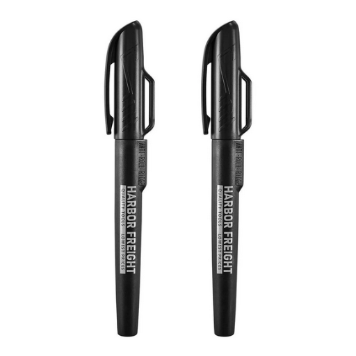 Clog-Resistant Jobsite Permanent Markers 2-Pack