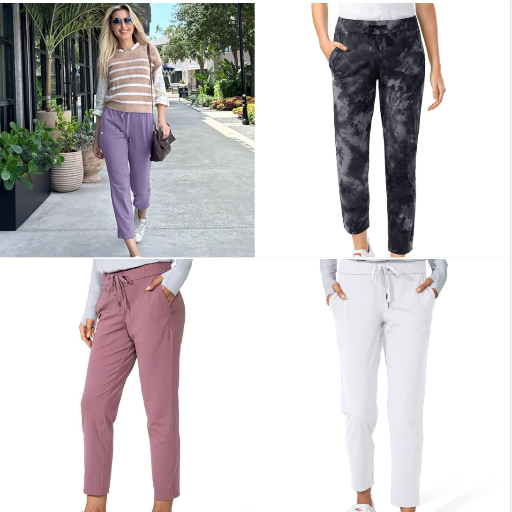 Women's 7/8 Stretch Pants - Many Colors 