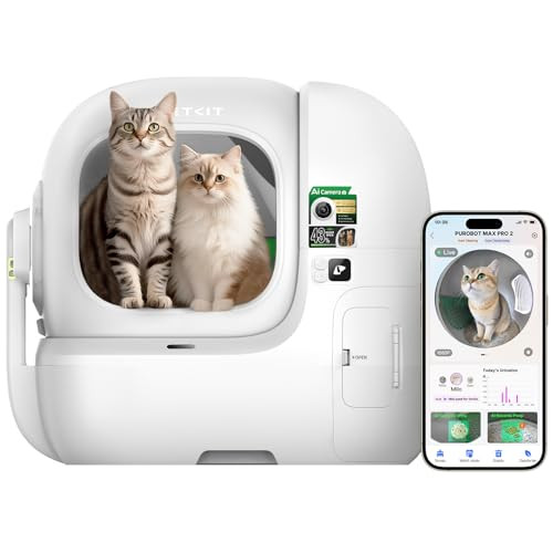 Purobot Max Pro 2 AI-Camera Self Cleaning Cat Litter Box