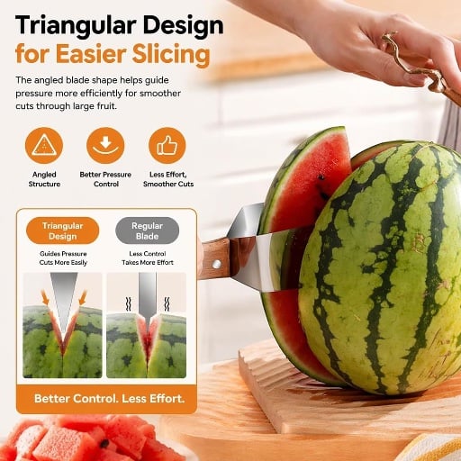 Stainless Steel Watermelon Slicer/Cutter 2-Pack Deal