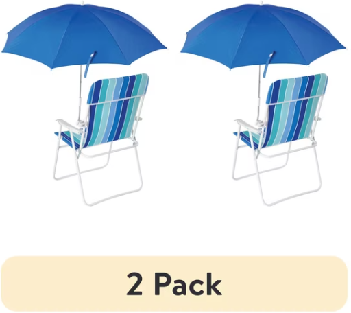 Mainstays Blue Clip-on Umbrella 2-Pack