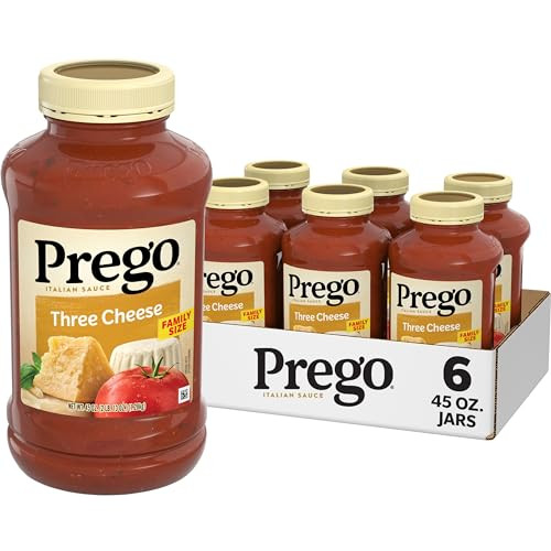 6-Pack 45-Oz Prego Three Cheese Pasta Sauce
