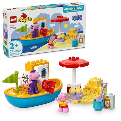 LEGO DUPLO Peppa Pig Boat Trip Bath Toy with 2 Peppa Pig Figures