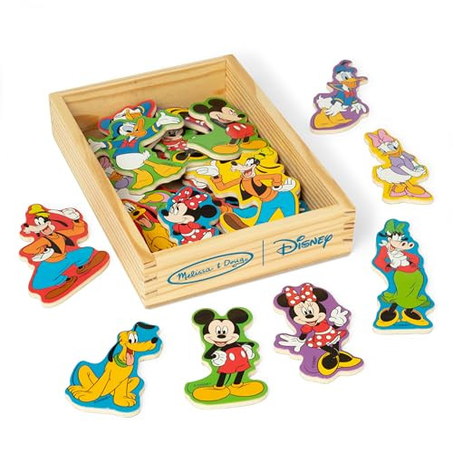 Melissa & Doug Disney Mickey Mouse Wooden Character Magnets 20 pcs