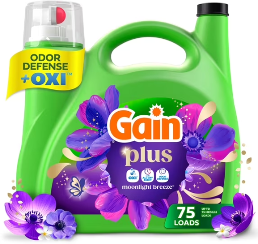 Gain Plus Liquid Laundry Detergent 99-Oz 75 Loads Deal