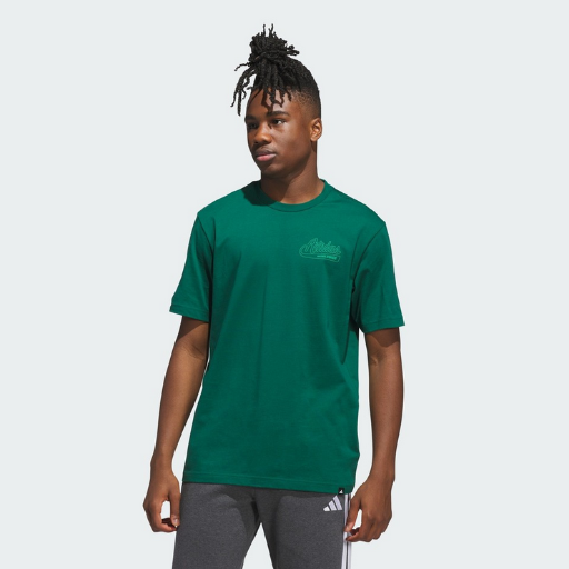 adidas Men's Varsity Banner Graphic Tee (Green)