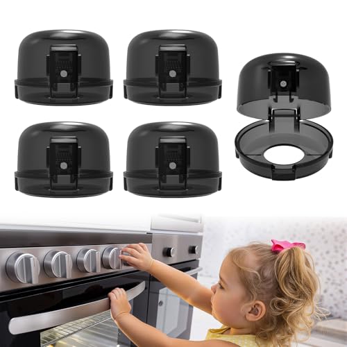 Stove Knob Safety Covers - 5 Pack