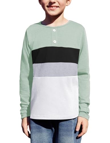 Arshiner Kids Boys Henley Shirts