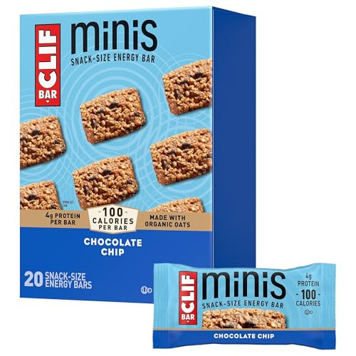 20 Pack of Clif Bar Minis Chocolate Chip, 0.99 Oz.