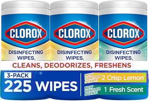 2 x 3-Pack 75-Count Clorox Disinfecting Wipes