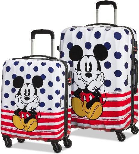 Disney Legends Dots 2 Piece Luggage Set