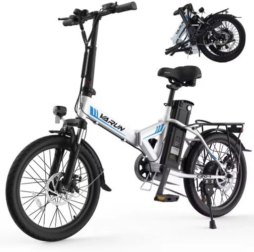 VARUN C20-1 Electric Bike 750W Peak Motor 48V7.8Ah Battery 20 Inch Tires