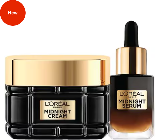 L'Oreal Paris Midnight Cream + Serum Holiday Kit