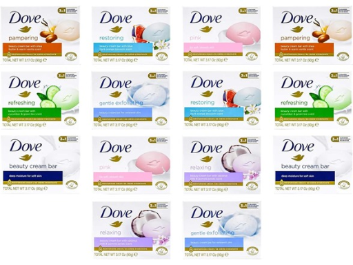 Dove Beauty Bar Soap Variety Pack 14-Pack