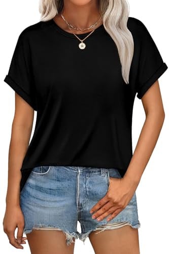 WEESO Rolled Short Sleeve T Shirt  Deal