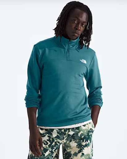 The North Face Men’s Cedar Trail Grid Fleece ¼-Zip Pullover