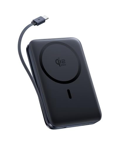 Baseus Picogo Qi2.2 25W 10000mAh Magsafe Power Bank w/ Built-in USB-C Cable