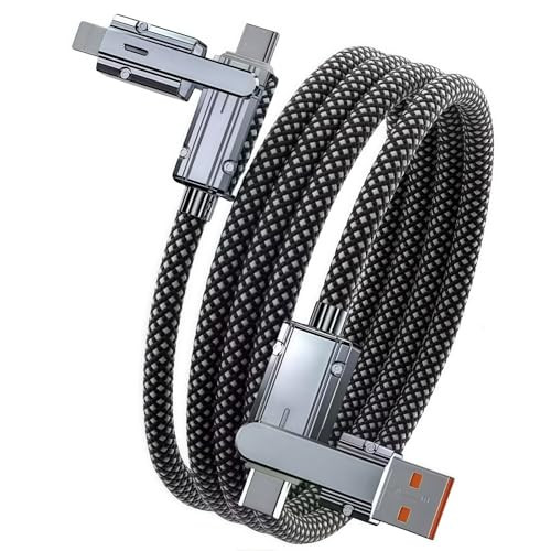 4 in 1 27W Fast Charging USB Multi Braided Charging Cable