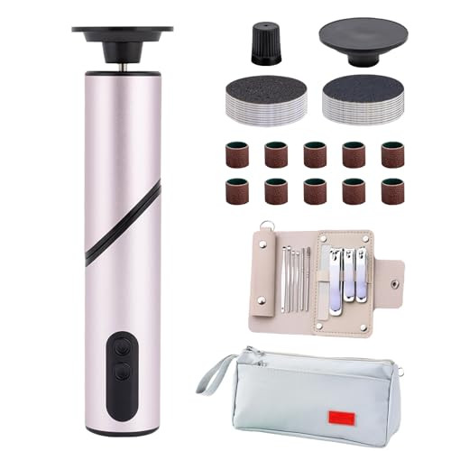 Electric Foot Callus Remover with Nail Clipper