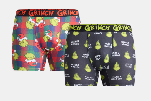 Dr. Seuss The Grinch Men's Boxer Briefs, 2-Pack