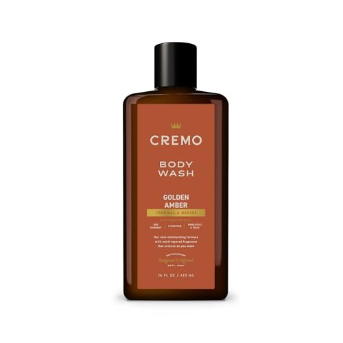 Cremo Men's Rich-Lathering Body Wash Golden Amber 16-Oz