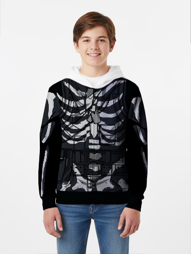 Fortnite Boys' Licensed Cosplay Hoodie (Skull Trooper)
