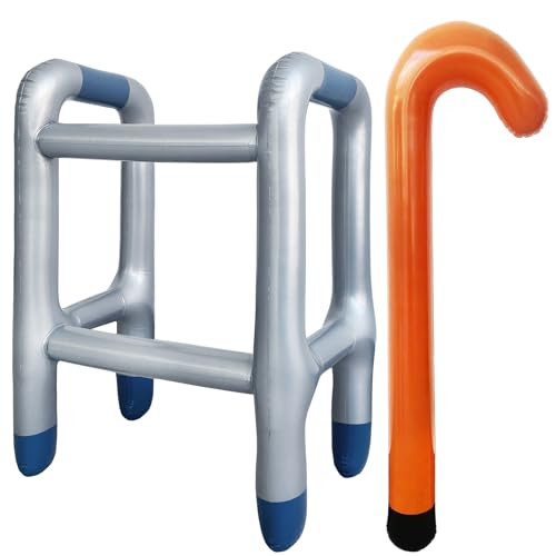 2 PCS Inflatable Walker and Cane