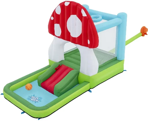 H2OGO Mushroom Totlot Inflatable Bounce House with Slide, Splash Pool Deal
