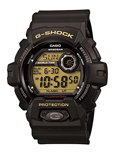 Casio Men's G-Shock Digital Sport Watch (Black and Gold Resin) Deal