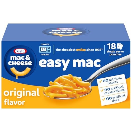 Kraft Mac & Cheese Easy Mac Microwavable Dinner Original 18-Pack Deal