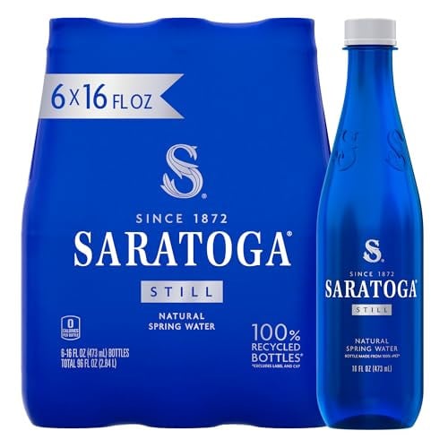Saratoga Still Spring Water Bottles 6-Pack 16-Ounce