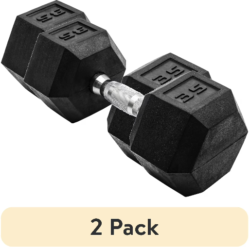 CAP Barbell 35lb Coated Hex Dumbbell 2-Pack Deal