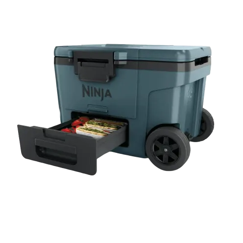 45-Quart Ninja FrostVault Wheeled Cooler with Freezer Pack Divider & Cutting Board