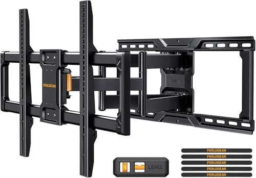 Perlegear UL-Listed Pre-Assembled Full Motion TV Wall Mount for 42–90 Inch TVs Deal