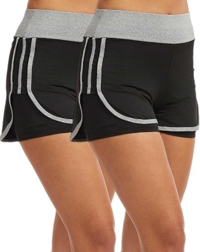 Women's 2-in-1 Running Shorts with Built-in Shorts Liner Deal