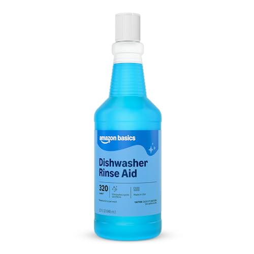 Amazon Basics Dishwasher Rinse Aid Liquid, 32 Fl Oz, 1-Pack Deal