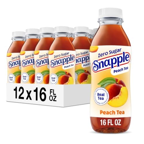 Snapple Zero Sugar Peach Tea 16 fl oz (Pack of 12) Deal