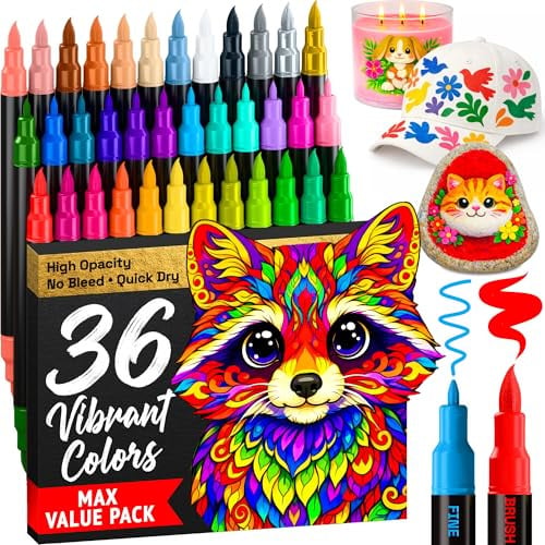 ARTISTRO Acrylic Paint Markers 30-Pack Deal