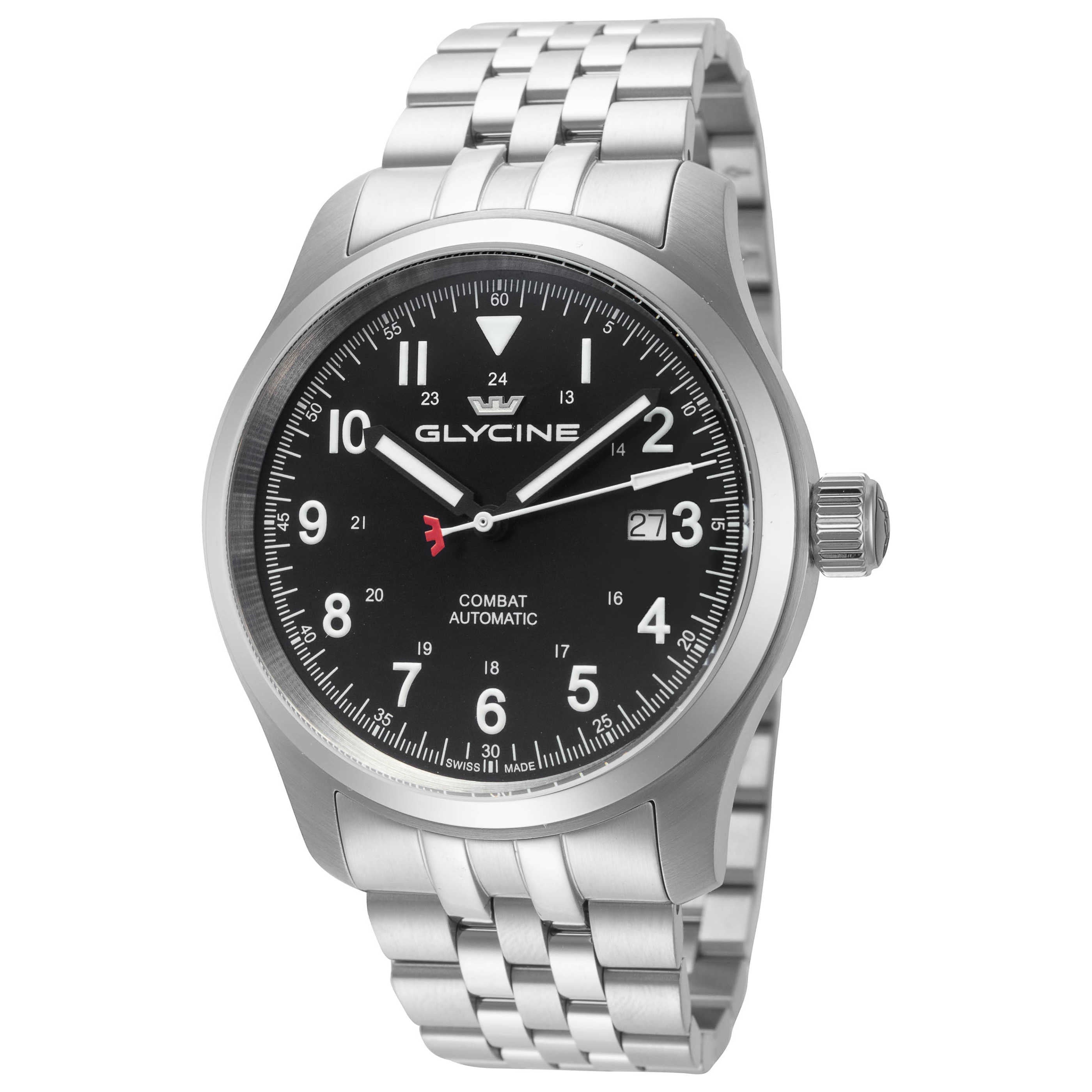 Glycine Combat Field 42mm Automatic Watch on Bracelet Deal