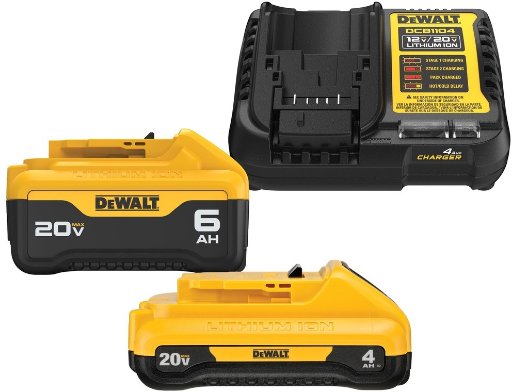 DEWALT DCB246CR 20V MAX Batteries & Charger Kit (4Ah/6Ah)
