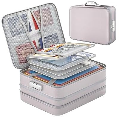 Fireproof Document Box with Lock