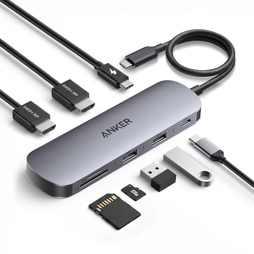 Anker Nano Laptop Docking Station Dual Monitor 8-in-1 USB C Dock Deal